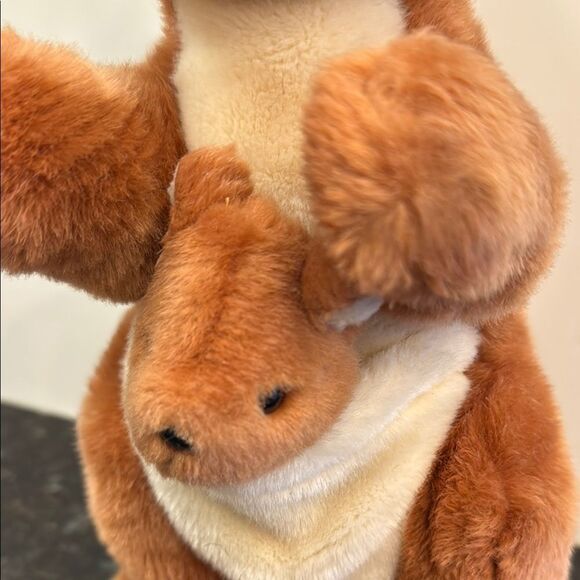 TY Beanie Buddies Collection Mama Kangaroo w/ Baby Joey in Pouch 13” Plush - Picture 3 of 9